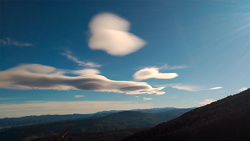 Altocumulus lenticularis desde Sierra del Cujón (Albacete)